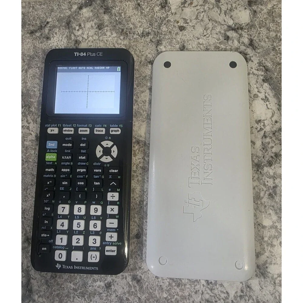 TEXAS INSTRUMENTS TI-84 PLUS CE GRAPHING CALCULATOR BLACK & WHITE